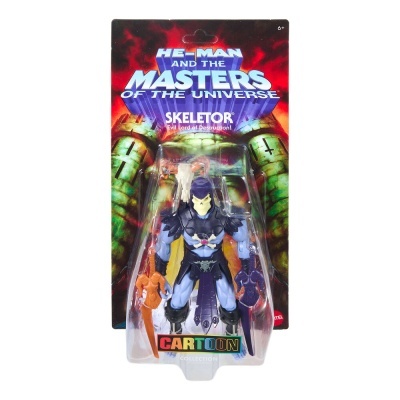 Figura de ação SKELETOR da coleção HE-MAN AND THE MASTERS OF THE UNIVERSE em embalagem de cartão