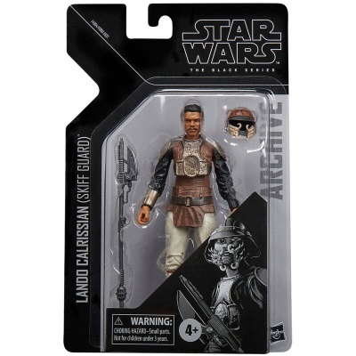Figura de ação Lando Calrissian Star Wars The Black Series na embalagem