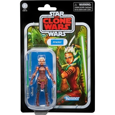 Figura de ação Ahsoka Star Wars The Clone Wars em embalagem blister