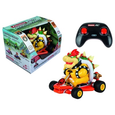 Carrera RC Mario Kart Bowser com comando remoto e embalagem colorida
