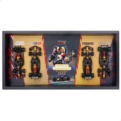 Miniaturas de carros de Fórmula 1 Oracle Red Bull Racing em caixa comemorativa