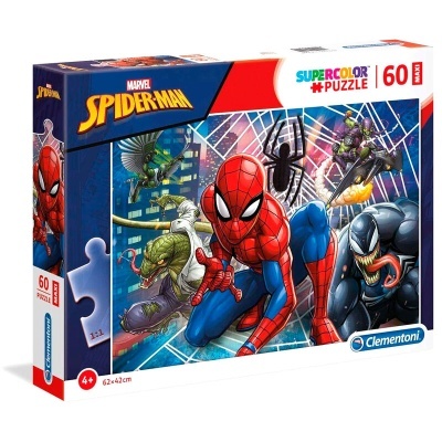 Caixa de puzzle de 60 peças do Marvel Spiderman colorido