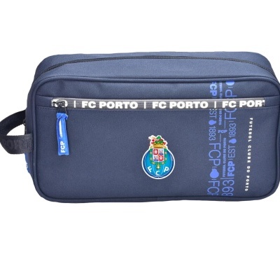 Necessaire azul escura com emblema do FC Porto e texto FC PORTO