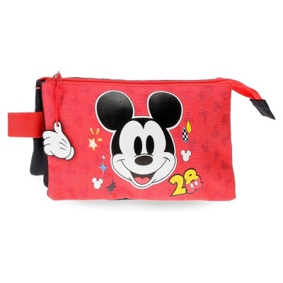 Necessaire vermelha com estampa do Mickey Mouse