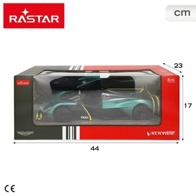 Miniatura de carro de corrida Aston Martin VALKYRIE em caixa da RASTAR