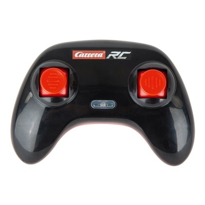 Comando de controlo remoto preto Carrera RC com dois botões vermelhos
