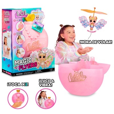 Brinquedo LOL Surprise Magic Flyers com boneca e embalagem colorida