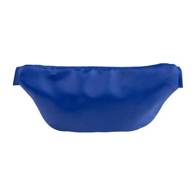 Bolsa de cintura azul lisa sobre fundo branco