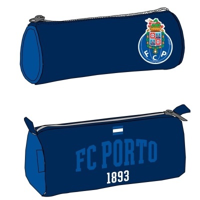 Estojo azul do FC Porto com emblema e texto FC PORTO 1893