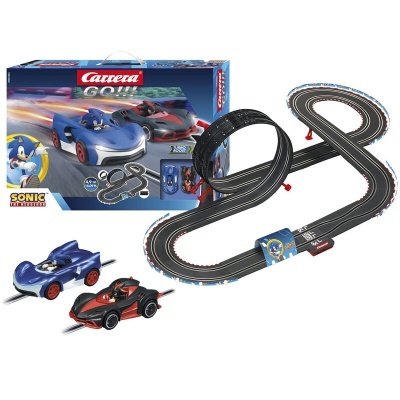 Conjunto de pista de corrida Carrera GO!!! com carros temáticos Sonic