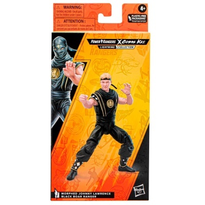 Figura de ação Morphed Johnny Lawrence Black Boar Ranger em embalagem
