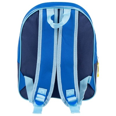 Mochila azul com alças almofadadas em tons de azul