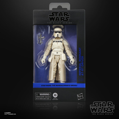 Boneco Star Wars Imperial Remnant AT-RT Driver em embalagem preto-azul