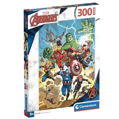 Caixa de puzzle Avengers Marvel 300 peças Clementoni