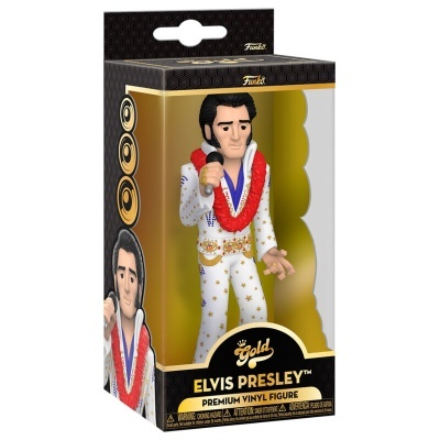 Figura de vinil Elvis Presley em embalagem preta e dourada