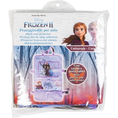 Protetor de assento para carro Frozen II com bolsos e porta tablet