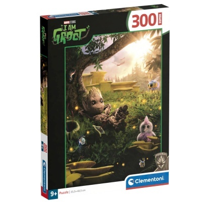 Caixa de puzzle 300 peças Groot Guardiões da Galáxia Clementoni