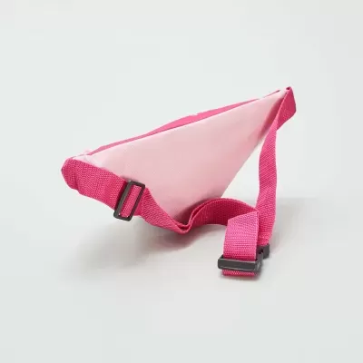 Bolsa tipo cinto rosa claro com alças rosa forte