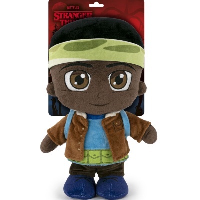 Boneco de peluche Stranger Things com roupa castanha e azul