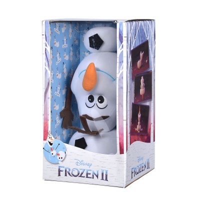 Boneco de peluche do Olaf na caixa Frozen II