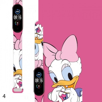 Pulseira de relógio com padrão da Margarida e ecrã digital