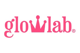Logótipo gloWlab cor-de-rosa com letra W em forma de coroa