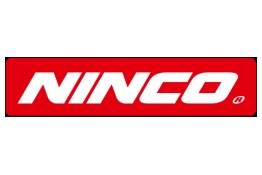 Logótipo da marca NINCO em fundo vermelho