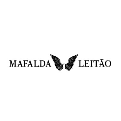 Logótipo com texto Mafalda Leitão e símbolo de asas