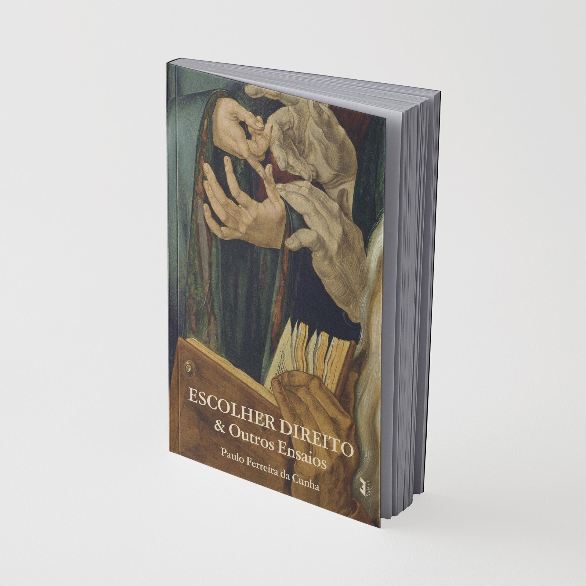 Livro Escolher Direito & Outros Ensaios com ilustração de mãos na capa