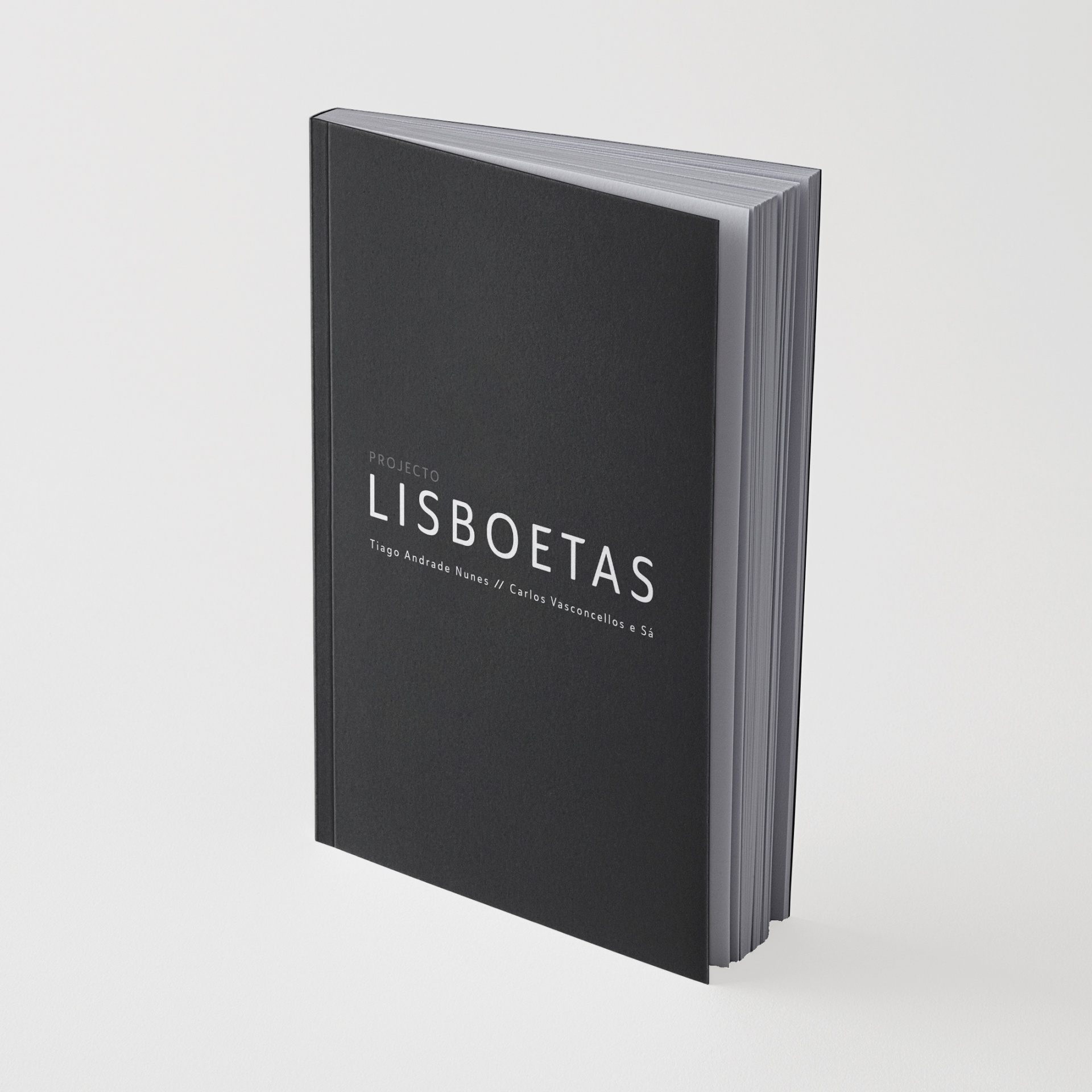 Livro preto com o texto PROJECTO LISBOETAS na capa