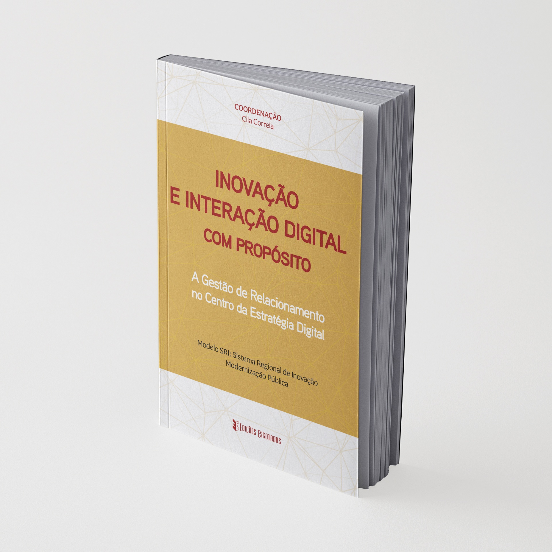 Livro com capa mole amarela e branca com texto em português.