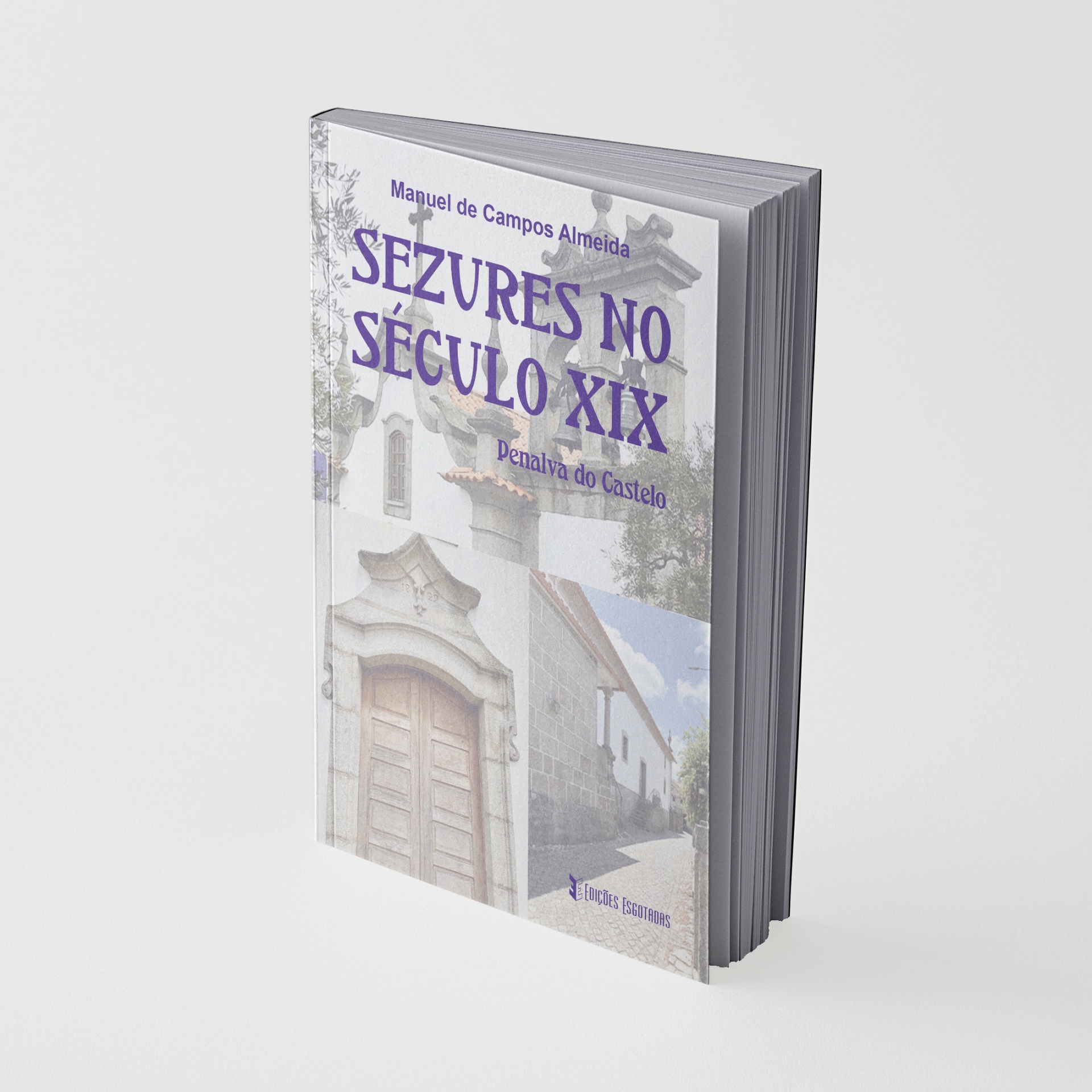 Livro SEZURES NO SÉCULO XIX com capa branca e imagens de arquitetura antiga