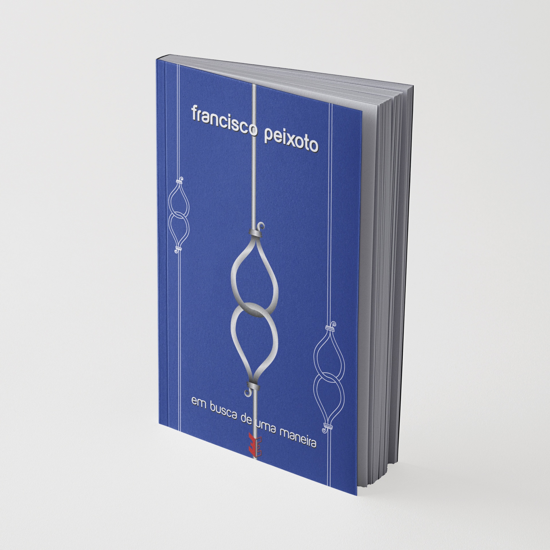 Livro azul com ilustração branca e texto francisco peixoto