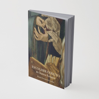 Livro Escolher Direito & Outros Ensaios com ilustração de mãos na capa