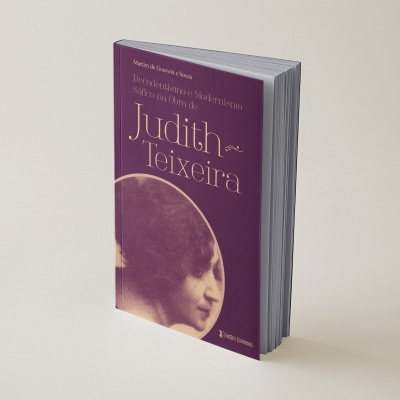 Capa de livro roxa com título em dourado e imagem em sépia da cabeça de uma mulher