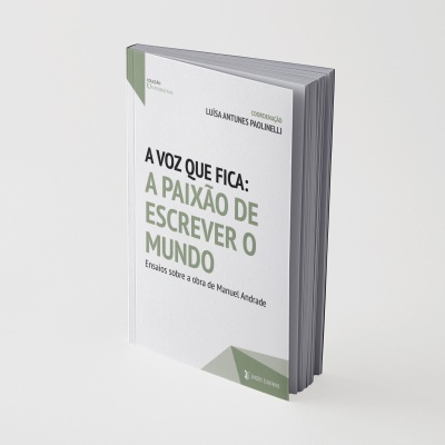 Livro de capa branca e verde A VOZ QUE FICA