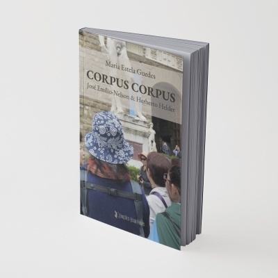 Livro com capa ilustrada e texto visível CORPUS CORPUS e autores