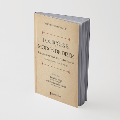 Livro LOUÇÕES E MODOS DE DIZER de José da Fonseca Lebre com capa castanha