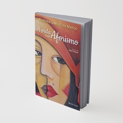 Capa de livro com ilustração abstrata de rosto e texto em português.