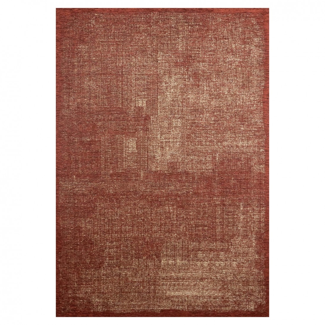 Tapete Burma Tapete vermelho e bege com padrão texturizado