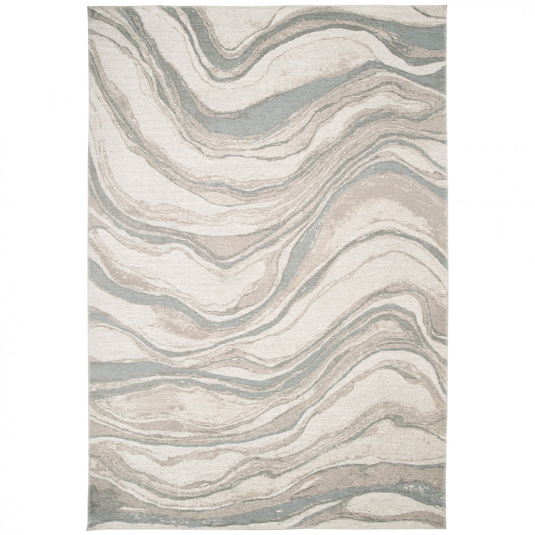 Tapete Adore Tapete decorativo ondulado bege e cinza