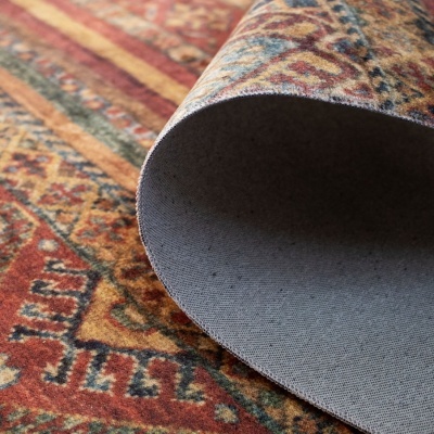 tapete texturizado com padrão geométrico colorido