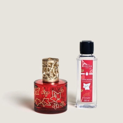 Conjunto de aromatizador de ambiente vermelho com recarga