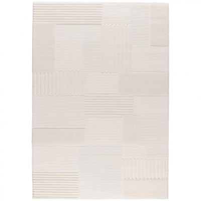 Tapete bege claro com padrão de blocos texturizados e linhas