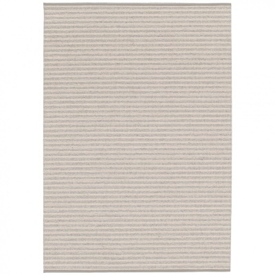 Tapete riscas horizontais bege e cinza