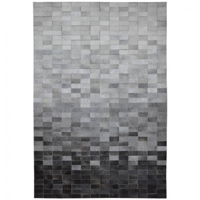 Tapete em tons de cinza com padrão de quadrados pequenos em degrade