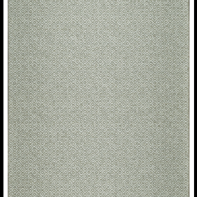 Tapete verde e branco com padrão geométrico repetitivo