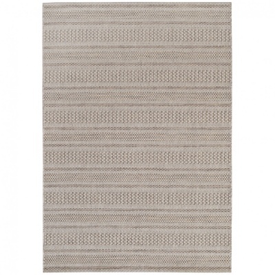 Tapete bege e castanho claro com padrão de linhas e pontos