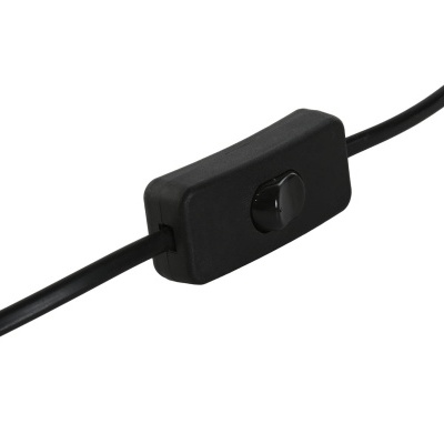 Interruptor preto com cabo preto