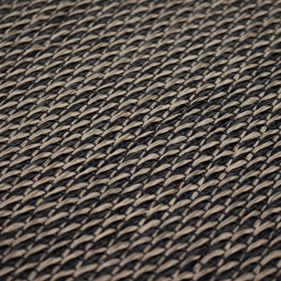 Tecido entrelaçado bege e castanho escuro com textura detalhada